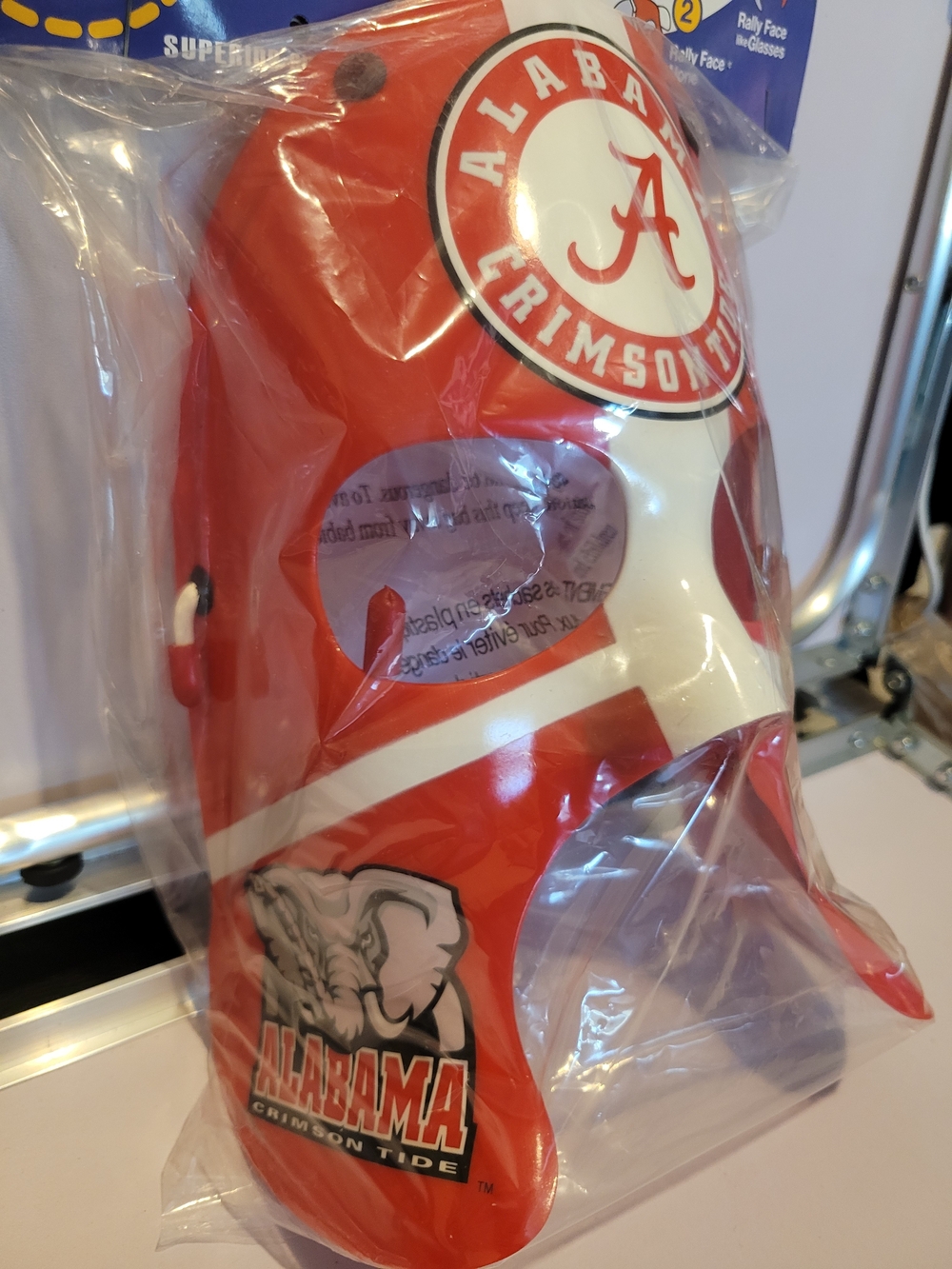 Alabama Red Rally Face Mask - Official Team Face Accessory - Picture 2 of 6